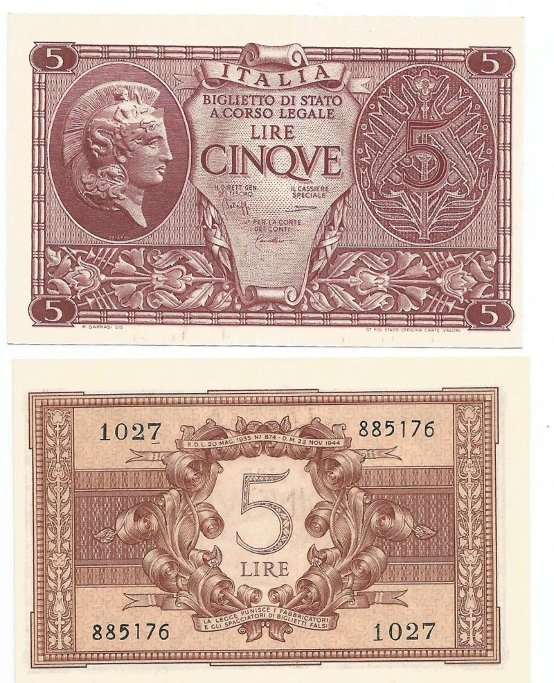 Italy P31(U) 5 Lira
