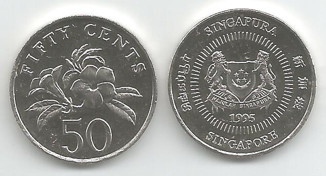 Singapore Km53(U) 50 Cents