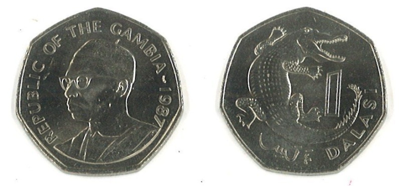 Gambia Km29(U) 1 Dalasi