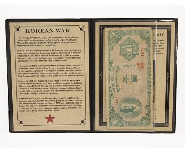 Korean War Banknote Album