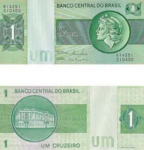 Brazil P191a(U) 1 Cruzeiro