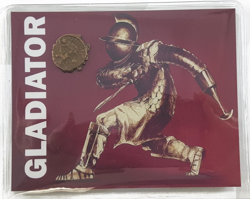 Roman Gladiator Coin (Mid-Sized Album)
