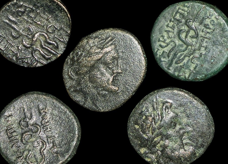 Greek World, Asia Monor, Mysia, Pergamon (2Nd Century Bce), “Asclepius The God Of Healing”, Bronze Unit(C)