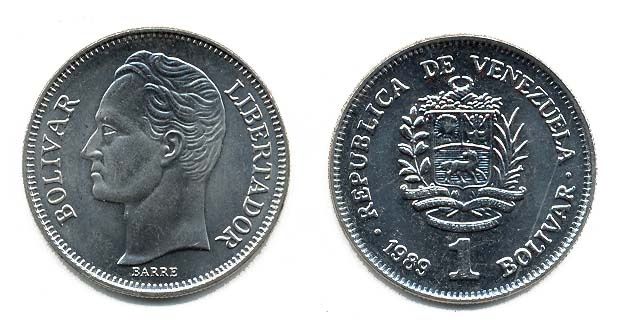 Venezuela Km52a(U) 1 Bolivar