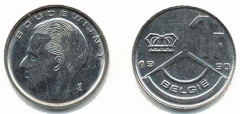 Belgium Km171(U) 1 Franc