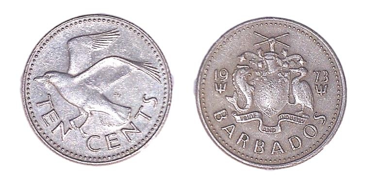 Barbados Km12(Xf) 10 Cents