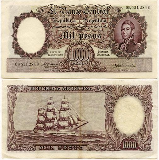 Argentina P279(Xf) 1,000 Pesos