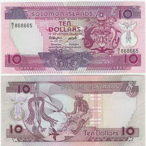 Solomon Islands P15(U) 10 Dollars