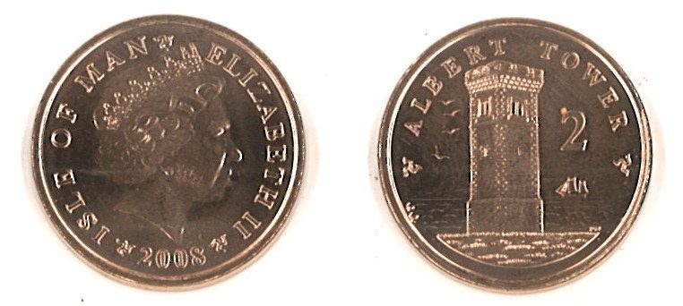 Isle Of Man Km1254(U) 2 Pence