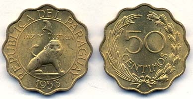 Paraguay Km28(U) 50 Centimos
