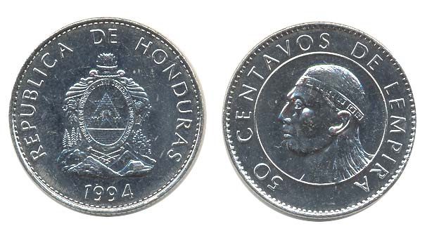 Honduras Km84.A1(U) 50 Centavos