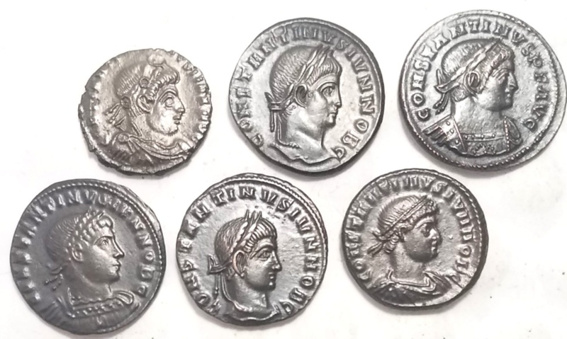 Lot Of 6 Constantine Ii (Au) Mix Of Different Types And Mints