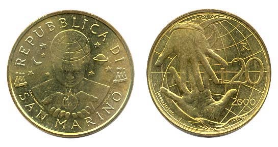 San Marino Km400(U) 20 Lire