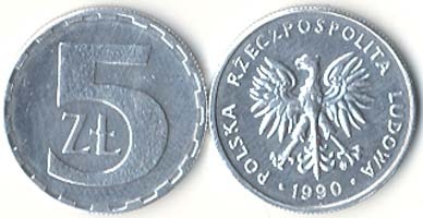 Poland Km81.3(U) 5 Zlotych
