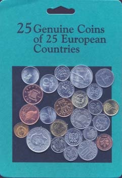 European Coins: A Set Of 25 Different Coins