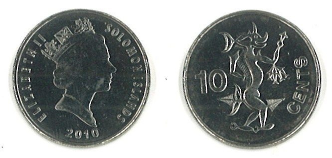 Solomon Islands Km27a(U) 10 Cents