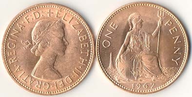 Great Britain Km897(U) 1 Penny Elizabeth Ii