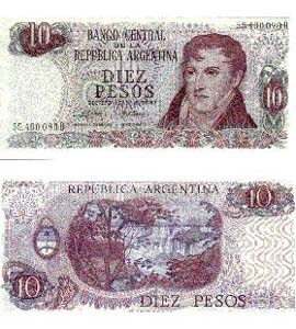 Argentina P295(U) 10 Pesos