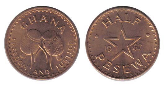 Ghana Km12(U) 1/2 Pesewa