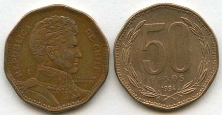Chile Km219.2(Vf) 50 Pesos