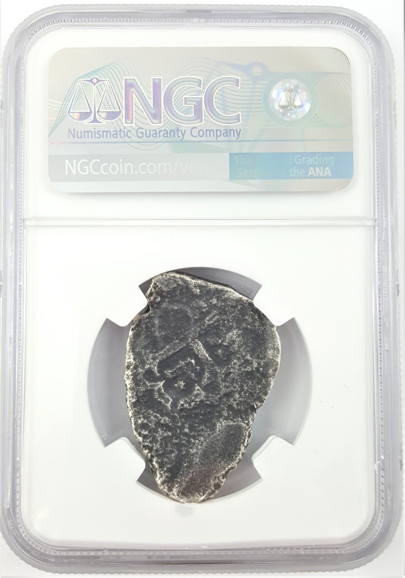 Ngc Certified 8-Real Fragment From The Wreck Of The Vliegenthart. Philip V, 1735.(Ng)