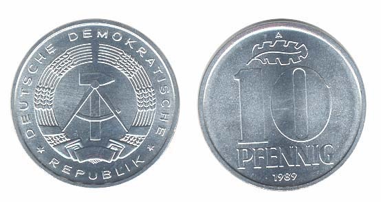 Germany D. R. Km10(U) 10 Pfennig