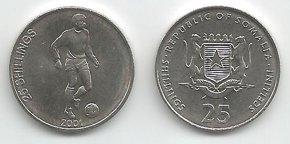 Somalia Kmnew(U) 25 Shillings (Soccer)