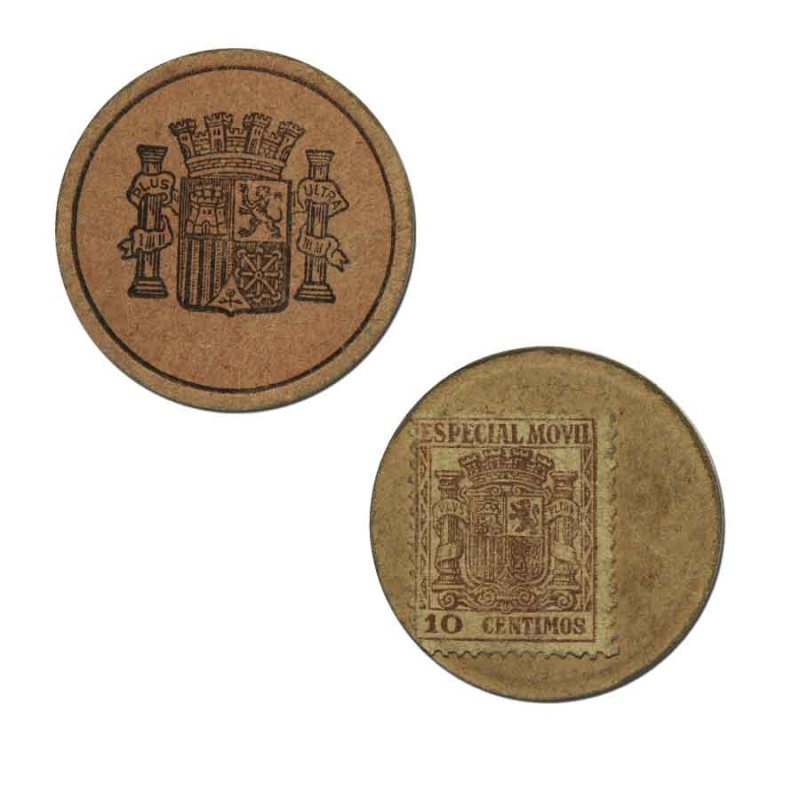 Spanish 10 Centimes Stamp Money