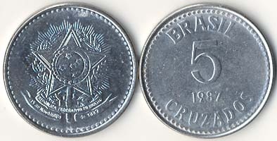 Brazil Km606(U) 5 Cruzados