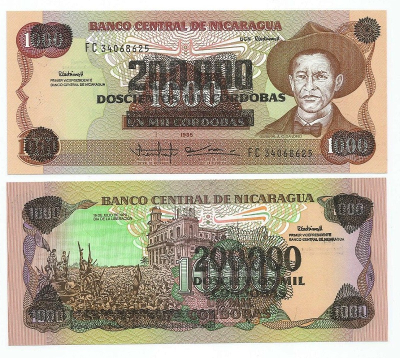Nicaragua P162(U) 200,000 Cordobas