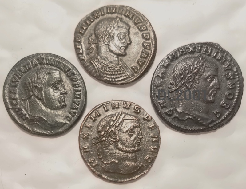 Lot Of 4 Maximinus Ii Bronze, Different Types (Au)