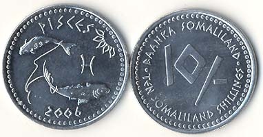 Somalilandkm8(U) 10 Shillings Pisces