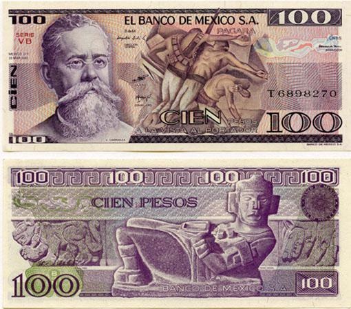 Mexicop74c(U) 100 Pesos