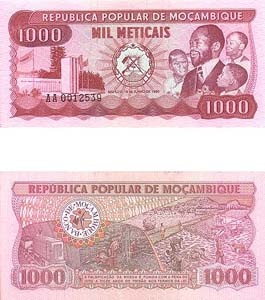 Mozambique P128(U) 1,000 Meticais