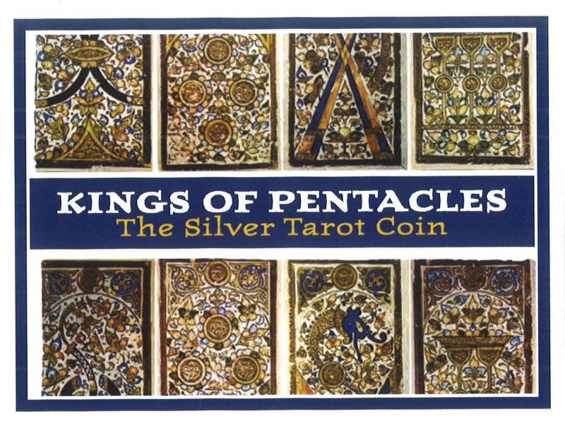 King Of Pentacles: The Silver Tarot Coin (Clear Box)