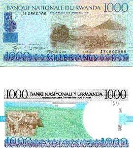 Rwanda P27(U) 1,000 Francs