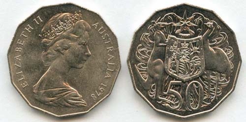 Australia Km68(U) 50 Cents