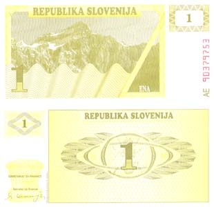 Slovenia P1(U) 1 Tolar