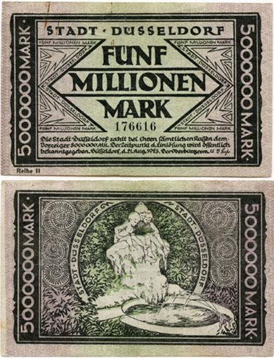 Germanyp1923-7(F-Au) 5 Millionen Mark