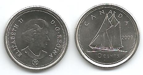 Canada Km492(U) 10 Cents