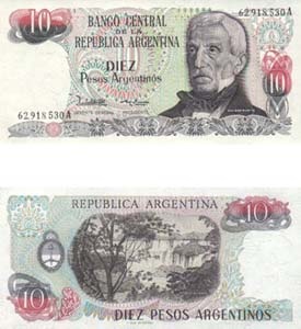 Argentina P313(U) 10 Pesos Arg