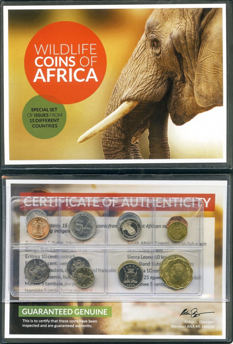 Wildlife Coins Of Africa: Legal Tender Of 15 Different African Nations (Album)