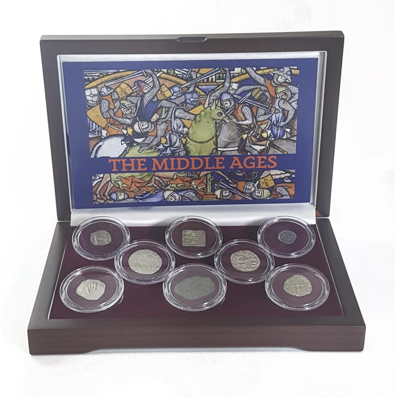 Middles Ages: 8 Silver Coins (Eight-Coin Box)