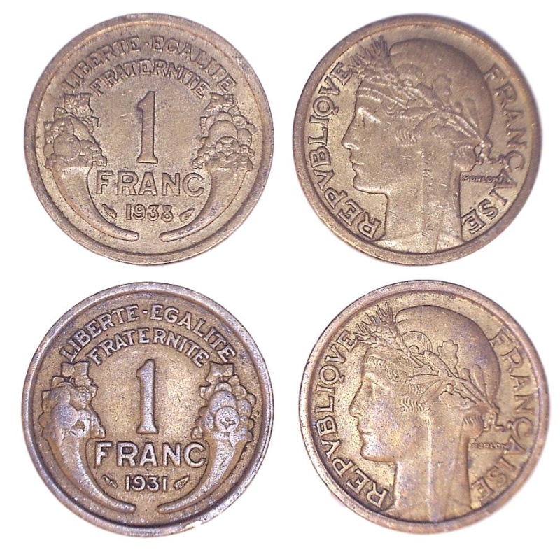 France Km885(Vf) 1 Franc – 1931