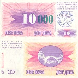 Bosnia-Herzegovina P53c(U) 10,000 Dinara