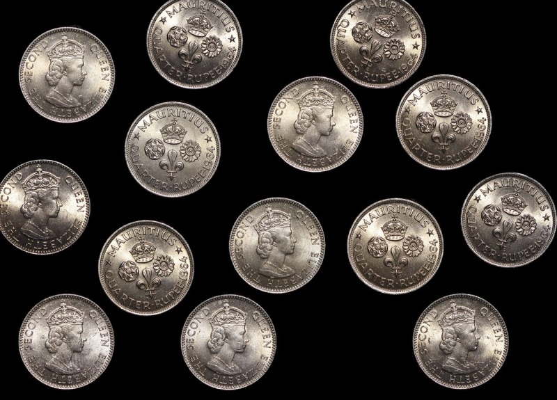 Mauritius Km36(U) Mauritius, Elizabeth Ii (1952-), Copper-Nickel 1/4 Rupee
