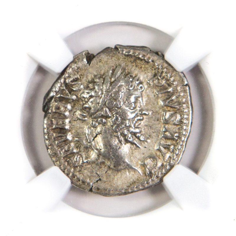 Roman Silver Denarius Of Septimius Severus (Ad 193-211) Ngc(Vf)