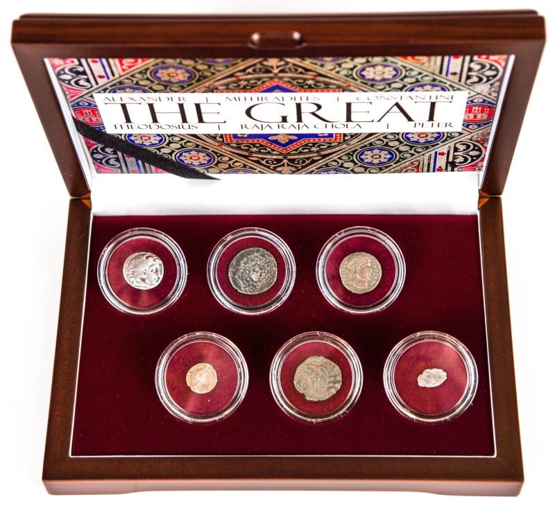 Six Coin Box Featuring “The Great” Rulers (Six-Coin Box)