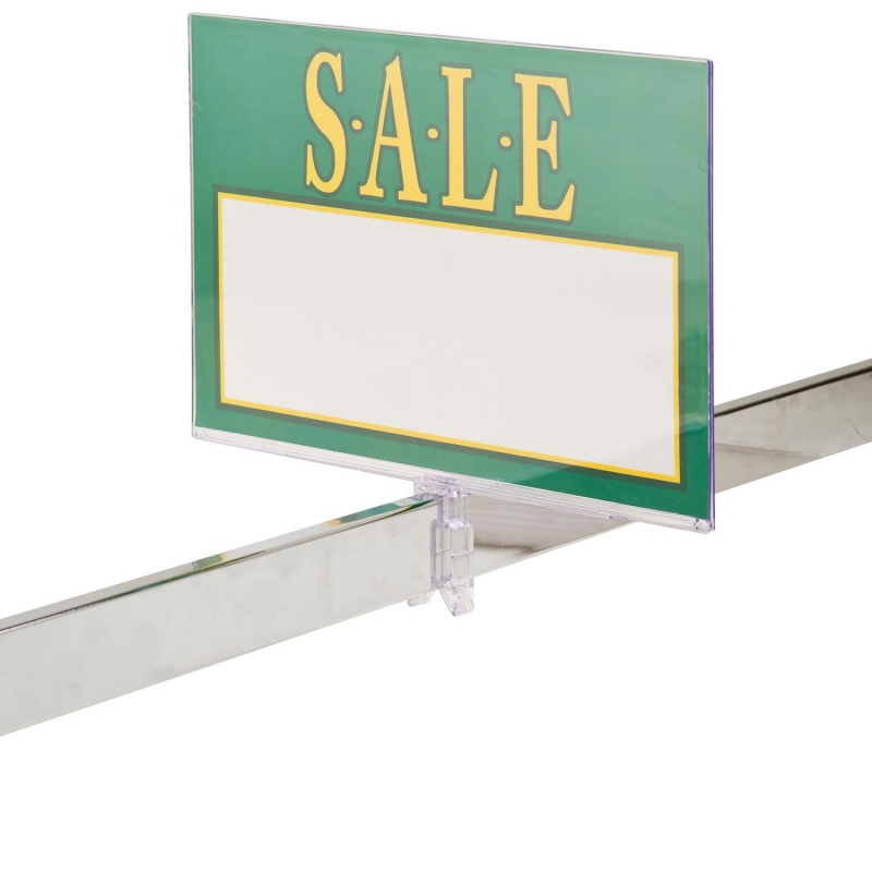 Polycarbonate Sign Holder With Clamp
