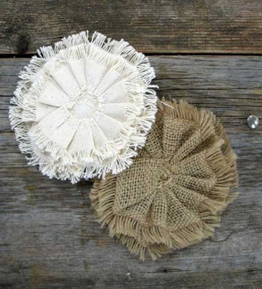 Canvas Corp Burlap Flower